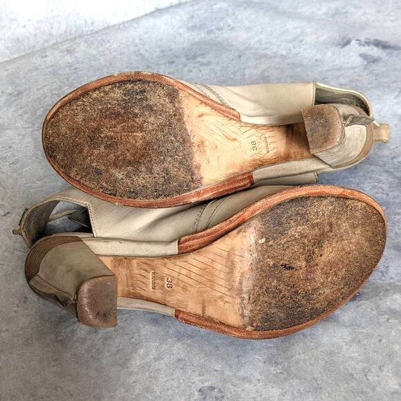 Alexander Wang Dakota Cut Out Lace Up Booties in Cement, Size 38 - Picture 9 of 10